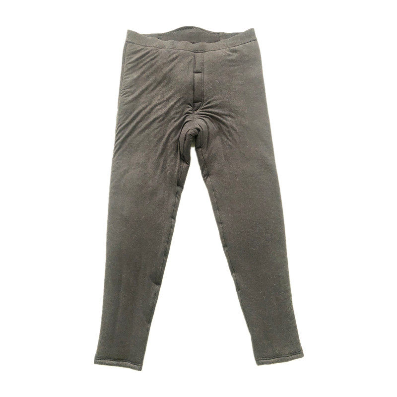 塞牧羊新款男士中老年羊毛裤高腰加厚棉裤獭兔毛贴片保暖裤22K065