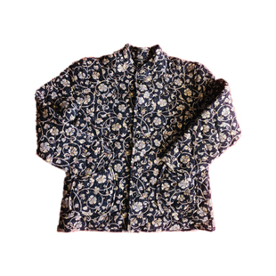 塞牧羊中老年女士长袖 棉衣羊毛保暖简约大圆领花色老人外套21A089