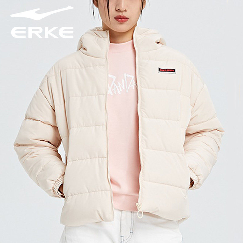 Erke Cotton lady Versatile temperament Simplicity winter new pattern light have cash less than that is registered in the accounts cotton-padded clothes Hooded coat jacketin the Sportswear/Casual Clothing , Sport coat  category - from Buy2taobao.com to provide professional Taobao agent buy service