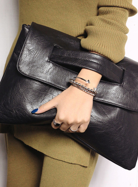 韩版简约时尚女士手拿包2025春夏新款潮流女包单肩斜挎包信封包包