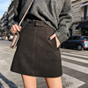 Zhao Chen Chen 2019 new pattern street skirt Show thin Tweed Self cultivation Show thin fashion black Short skirt