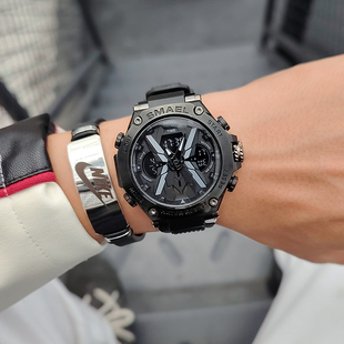 2026新款机械电子手表男款初中学生高中青少年闹钟运动防水多功能