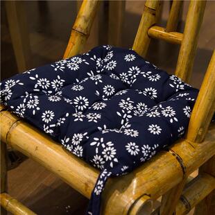 竹凳竹椅子棉麻茶馆餐馆围炉煮茶民宿民族风复古防滑椅垫坐垫屁垫