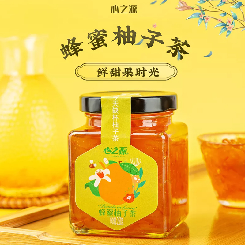 心之源蜂蜜柚子茶冲饮水果酱250g