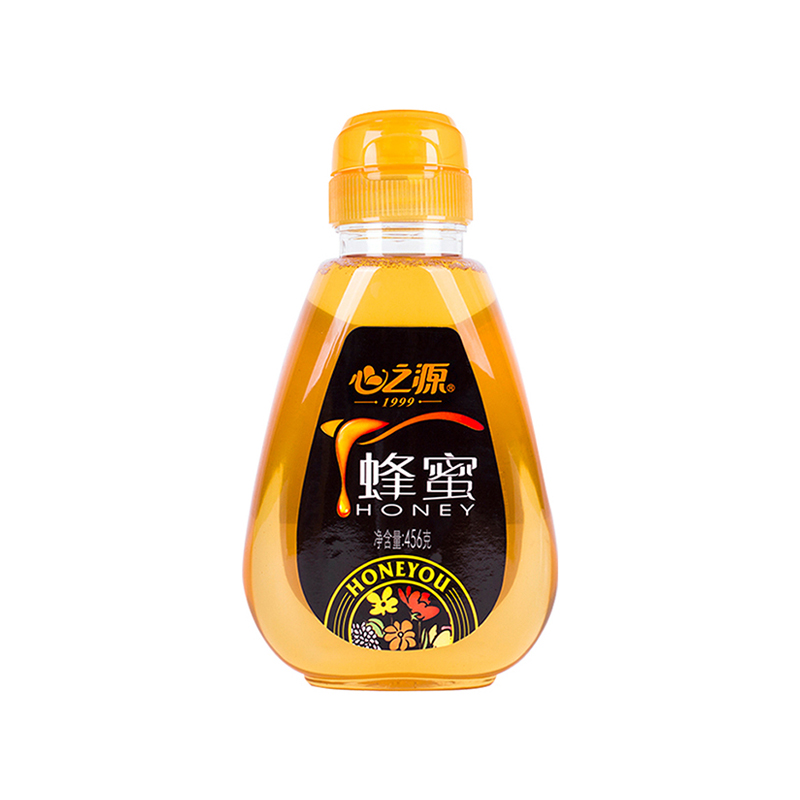 心之源蜂蜜纯正天然农家自产蜂蜜百花蜜土蜂蜜便携挤压瓶