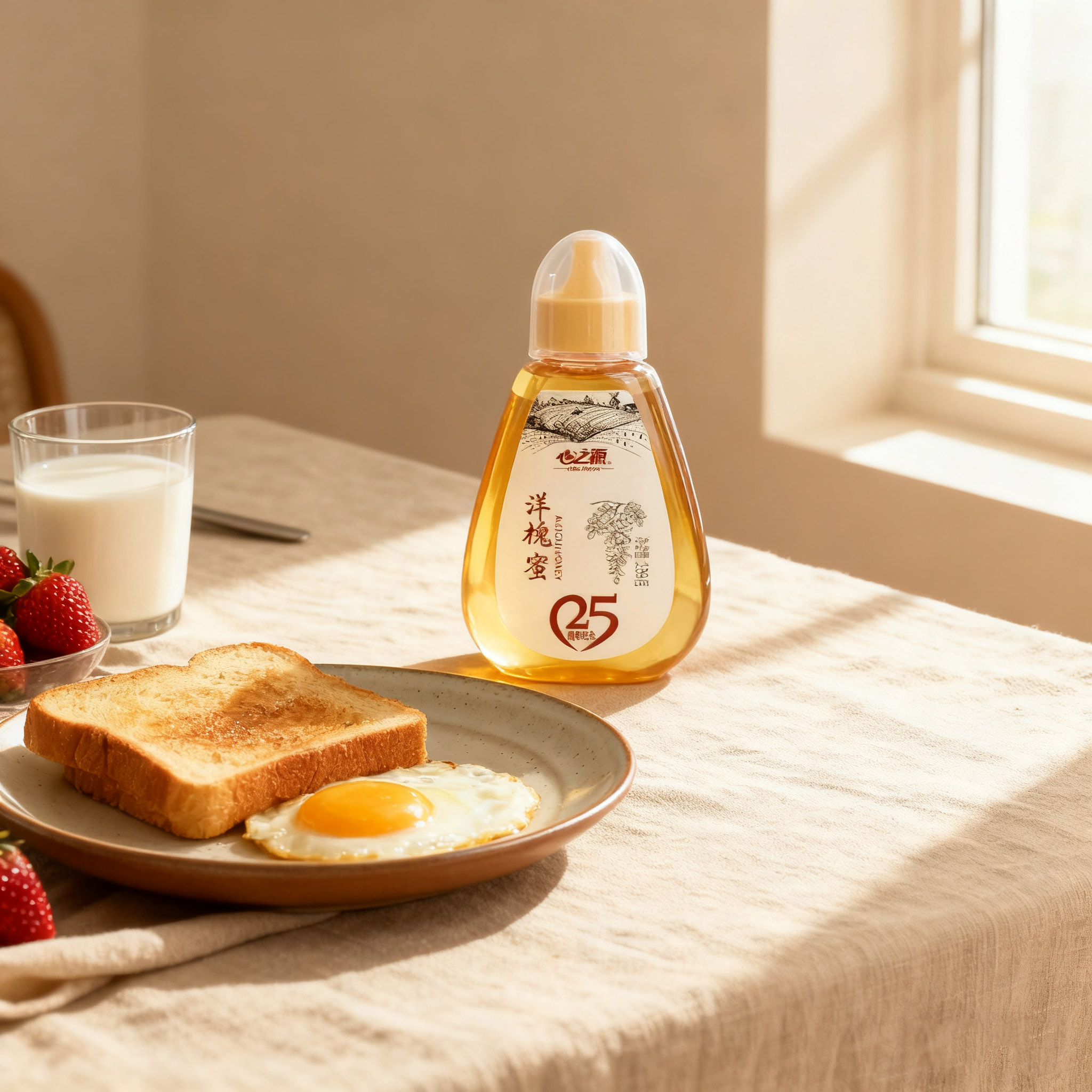 心之源蜂蜜农家纯天然自产无添加洋槐蜂蜜便携挤压瓶装239g