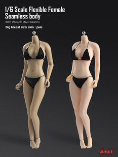 现货 1/6 女兵人 AB001 钢骨包胶素体亚洲微胖可动女人偶