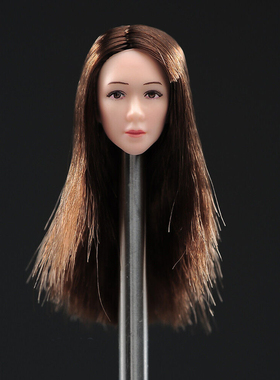 现货 ANT 1/12 兵人通用美女头雕  亚洲女人偶直发头雕  模型