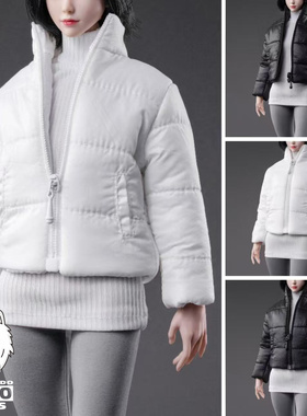 现货 1/6女兵人潮流羽绒服夹克 CTC-013 模型外套可配ph tbl 耐操
