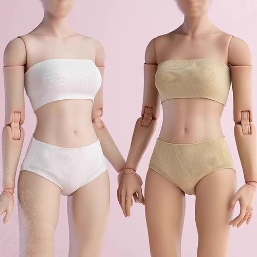 现货 Worldbox 1/6 女士内衣 白/米咖/粉 ca013 兵人衣服