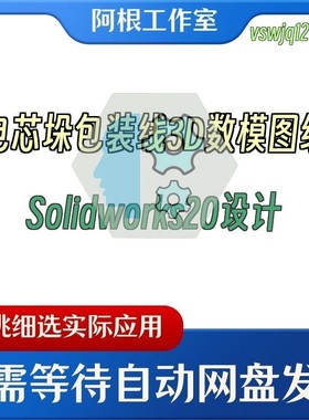 电芯垛包装线3D数模图纸Solidworks20设计