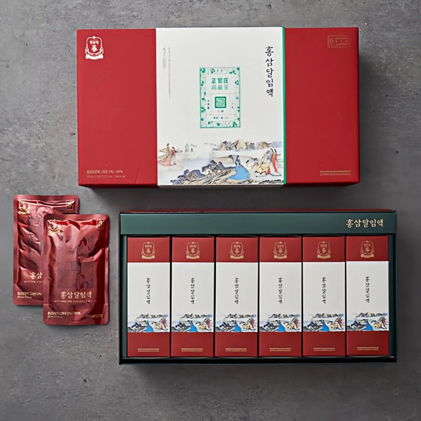 正官庄切参液90ml*30袋6年根高丽参红参浓缩液韩国本土直邮代购