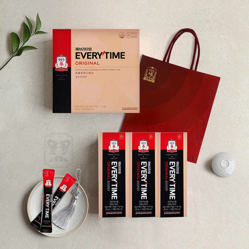 正官庄红参精浓缩液30%浓度全年龄段6年根高丽参30条韩国本土代购