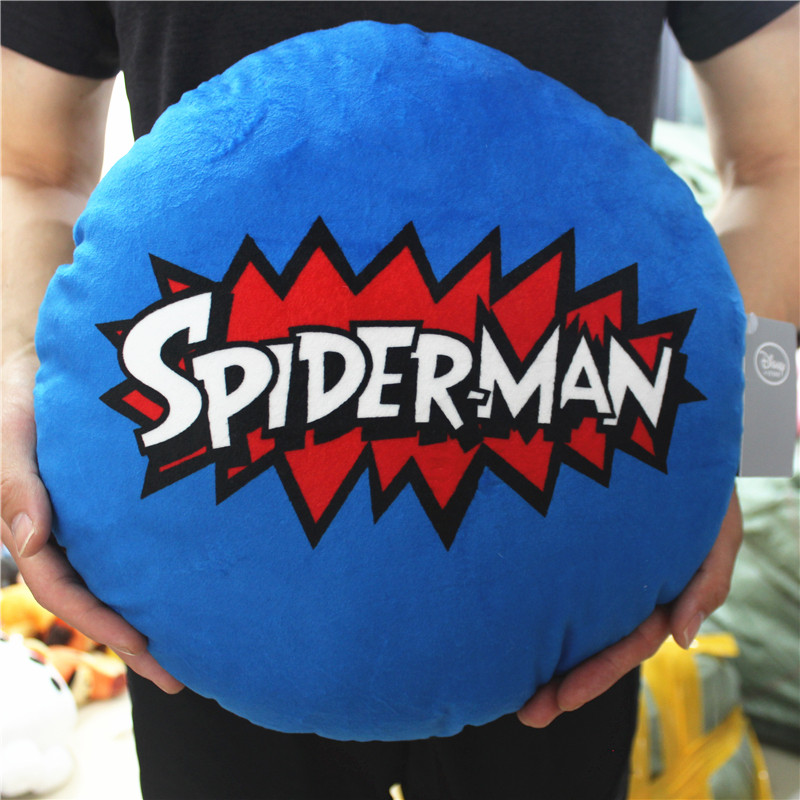 圆形复仇者蜘蛛侠SPIDER MAN超柔抱枕双面沙发靠垫坐垫午睡枕汽车