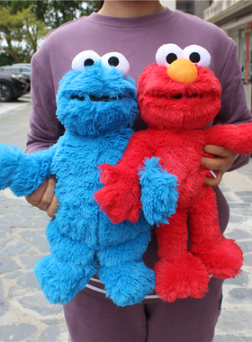 芝麻街艾莫曲奇甜饼怪Elmo毛绒玩具公仔玩偶布娃娃儿童生日礼物