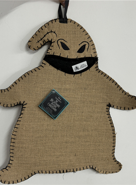 圣诞夜惊魂布基先生Oogie Boogie麻布幽灵储物袋挂饰收藏生日礼物