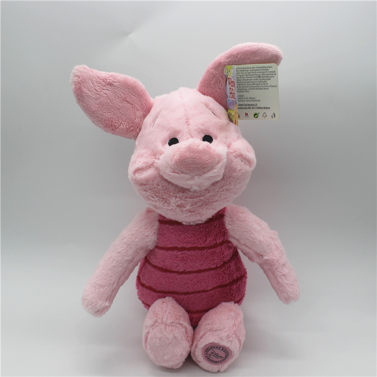 小熊维尼长绒超柔皮杰猪Piglet毛绒玩具公仔玩偶布娃娃生日礼物