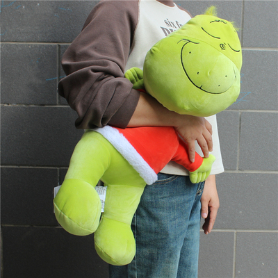 圣诞怪杰格林奇绿帽怪毛绒玩具