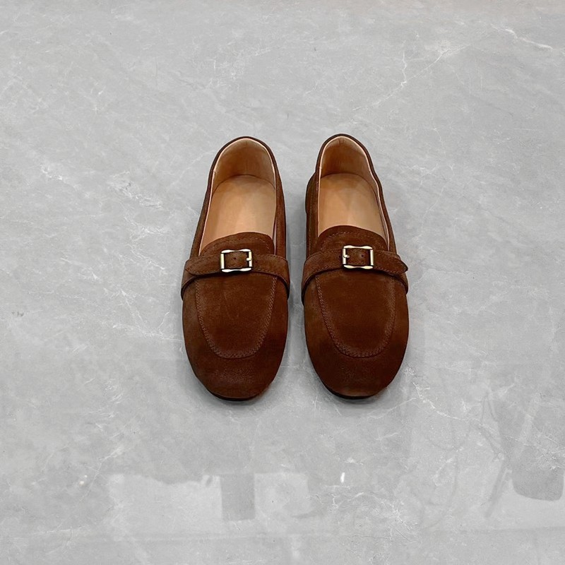 超舒适真皮圆头金属扣复古乐福鞋软底软面通勤百搭一脚蹬豆豆鞋,女鞋,乐福鞋（豆豆鞋）,淘宝优惠券,粉丝福利购,淘宝优惠卷
