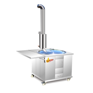 家用柴火灶移动大锅灶台老式土灶台室内不锈钢农村节能烧木柴火炉