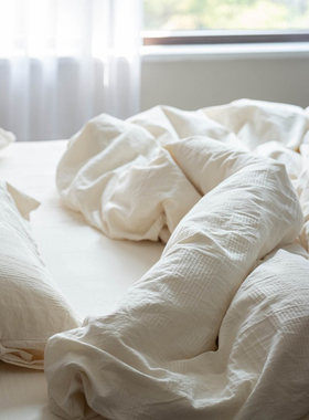 a类全棉纯白色被套单件纯棉水洗棉230x230大尺寸民宿酒店被罩定做