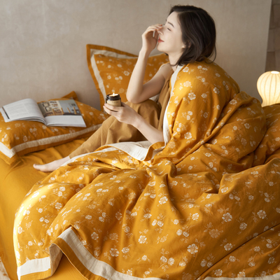 a类纯棉双层纱被套单件定制全棉双层纱长相思系列大尺寸被罩单件