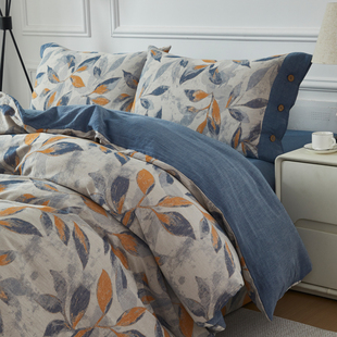 60支长绒棉色织大提花纯棉被套单件定制a类全棉纱布被罩单件定做