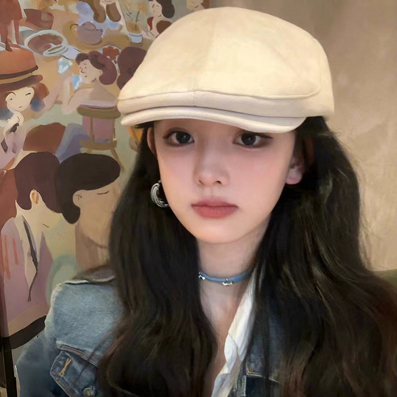 复古前进帽子女秋冬潮报童帽大头围显脸小英伦老钱反戴鸭舌贝雷帽,服饰配件/皮带/帽子/围巾,帽子,淘宝优惠券,粉丝福利购,淘宝优惠卷