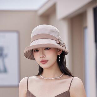 新款女款2026新春款冒子防紫外线帽子帽渔夫帽女式太阳帽女士夏款