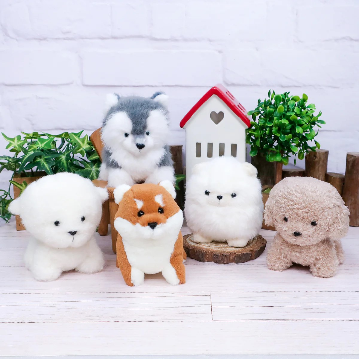 日本内藤研究所小狗掌上玩偶