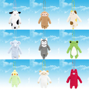 日本正版SHINADA云中生物珠链挂件可爱迷你玩偶软萌随身便携