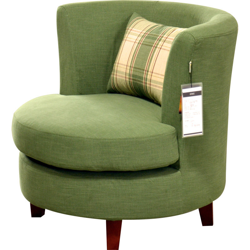 酒店单人沙发办公室单人沙发咖啡厅奶茶店单人布艺休闲椅