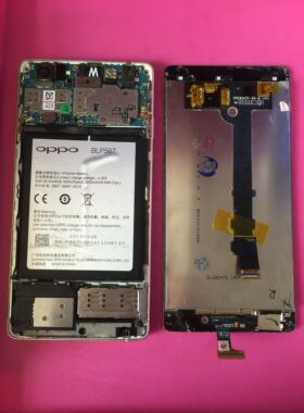 OPPO R829T R1总成显示屏FPC9247F-V4-D内外屏幕总成电池BLP567