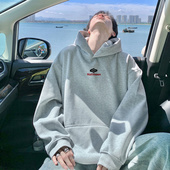 连帽卫衣男女春秋宽松重磅情侣卫衣2025新款 美式 慵懒chic套头外套