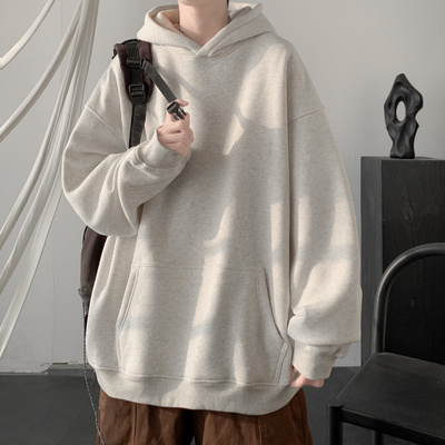 重磅加绒美式潮牌连帽卫衣