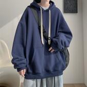 高街潮牌帽衫 秋冬重磅加绒情侣连帽卫衣男女2025新款 oversize美式