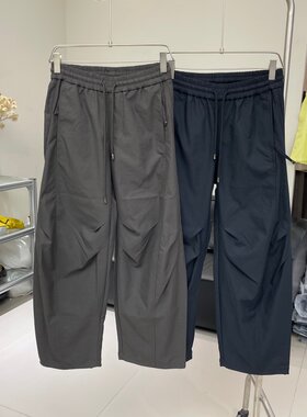 秋季新款男士工装阔腿休闲裤