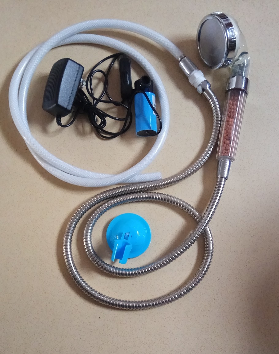 电动洗澡神器水泵吸水大学生简易式热水器宿舍便携式淋浴花洒