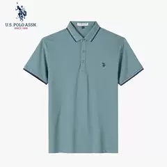 Uspoloassn United States Polo Assn. Summer Men's Short-Sleeved Solid Color Polo Shirt Lapel T-Shirt Business Men
