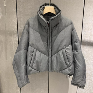 欧货90白鸭绒茧型羽绒面包服女韩版时尚加厚保暖小个子短款外套