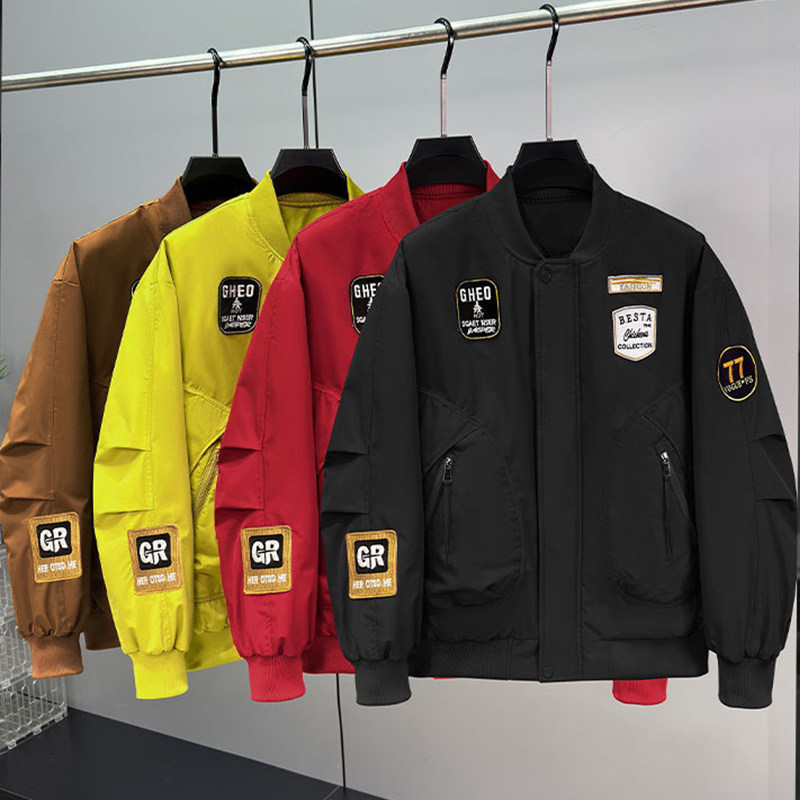 秋冬新款加大码棉衣男飞行夹克棉服青年学生棒球服加棉外套200斤