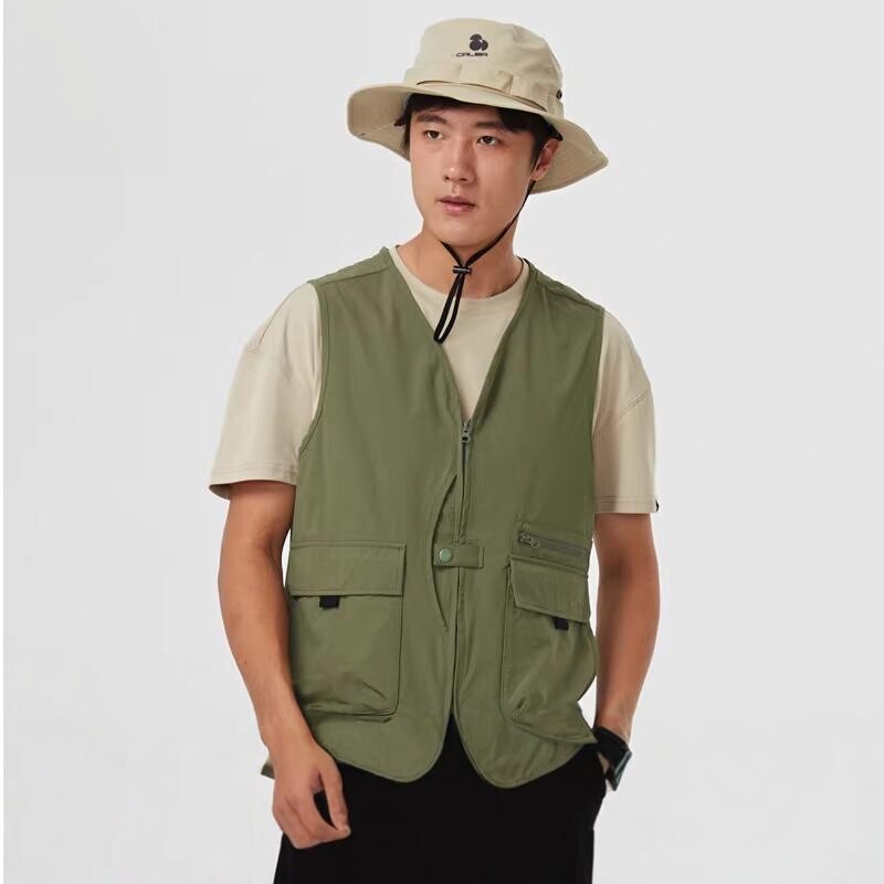 思凯乐户外SCALER男女款工装马甲多口袋钓鱼登山摄影外套F2225967