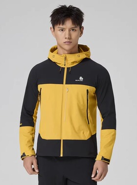 思凯乐户外25春季新款男女运动连帽弹力夹克徒步登山外套F2316155