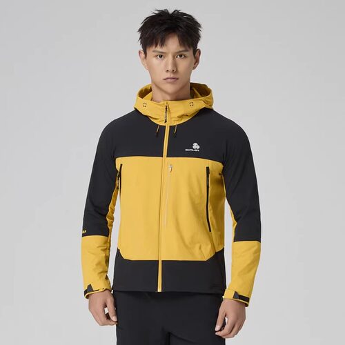思凯乐户外25春季新款男女运动连帽弹力夹克徒步登山外套F2316155