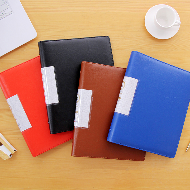 B5收据文件夹 60页资料册学生透明夹26孔活页夹 发票单卡片存纳袋