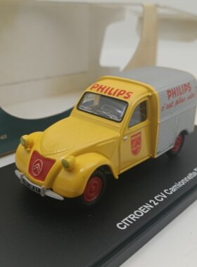 1 43  合金汽车模型  雪铁龙2CV小货车 飞利浦维修车