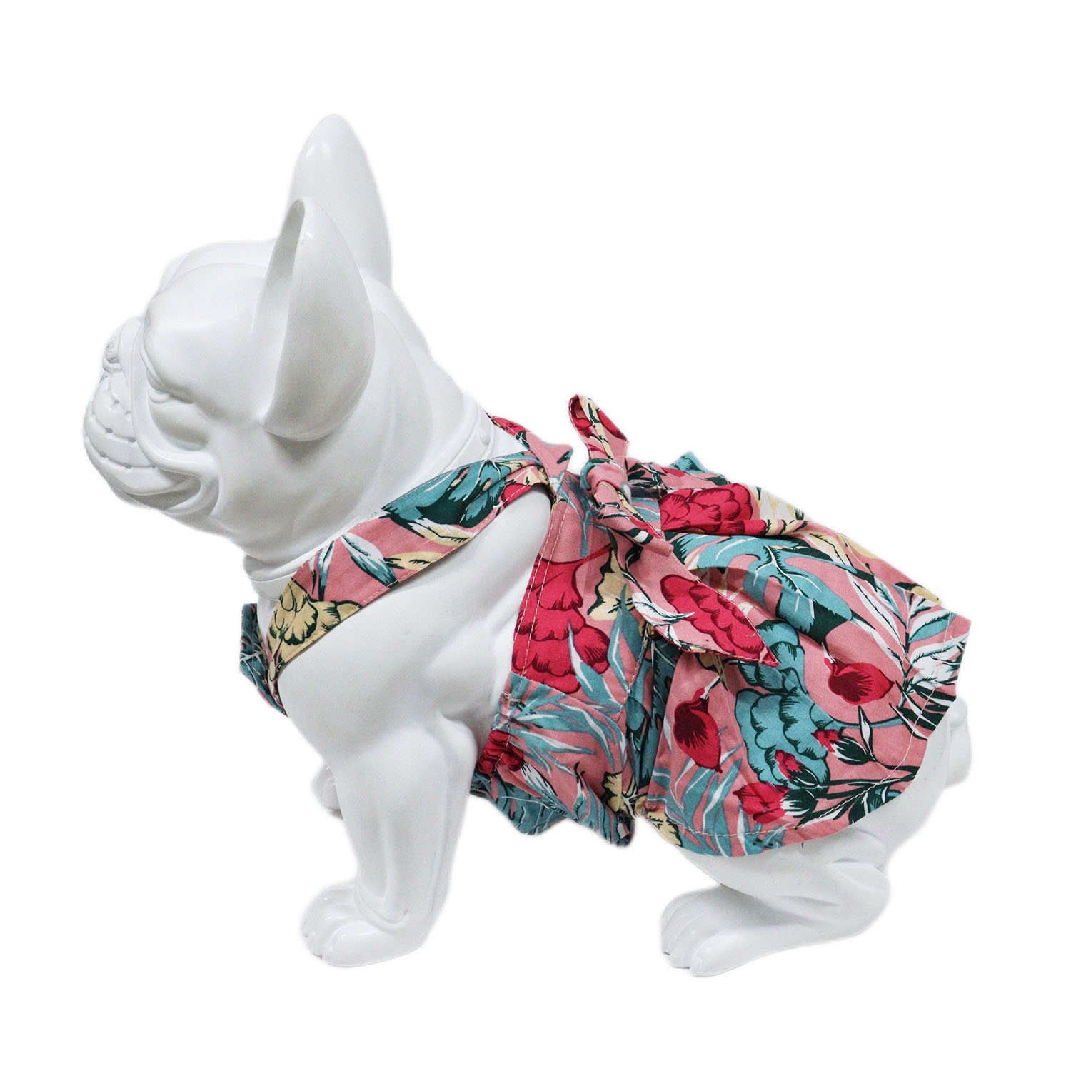 狗狗衣服新款时尚网红碎花吊带裙法斗柴犬泰迪柯基拉布拉多可定制