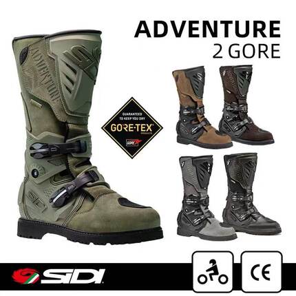 意大利SIDI ADVENTURE 2 GORE TEX摩托车骑行靴长途防水拉力靴男