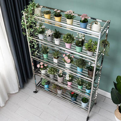 可移动多层阳台置物窄宽30cm花架