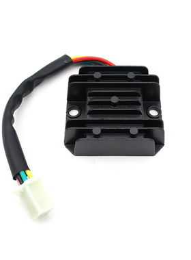 适用摩托车CG125整流器5插稳压器硅整流FXD125珠江幸福稳压器12V